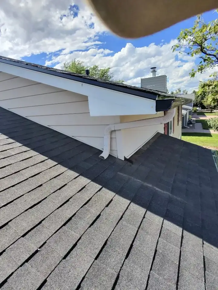 Gutters and downspouts on a Colorado Springs home