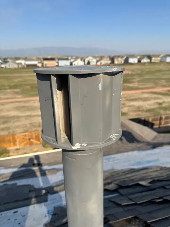 Roof vent documented during a roof inspection in Colorado Springs